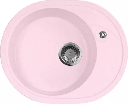 Мойка кухонная AquaGranitEx M-18l светло-розовая M-18L (311)