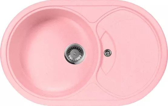 Мойка кухонная AquaGranitEx M-18s розовая M-18S (315)