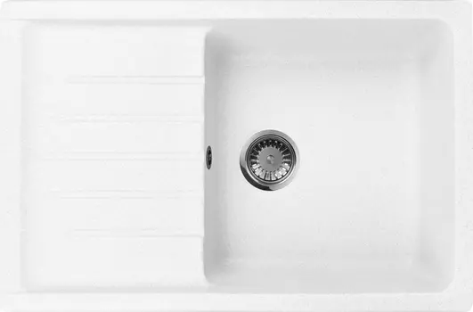 Мойка кухонная AquaGranitEx M-27 белая M-27 (331)