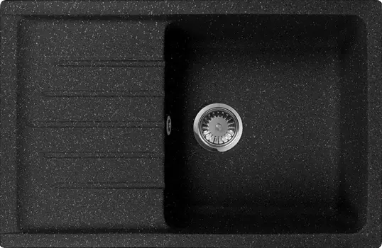 Мойка кухонная AquaGranitEx M-27 черная M-27 (308)