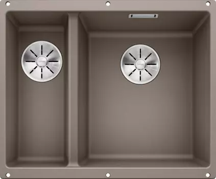 Мойка кухонная Blanco Subline 340/160-U серый беж, правая 523565