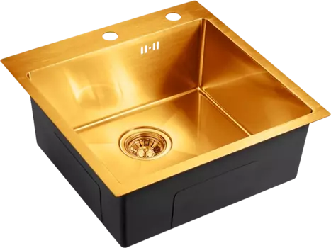 Мойка кухонная Emar PVD EMB-117A PVD Nano Golden
