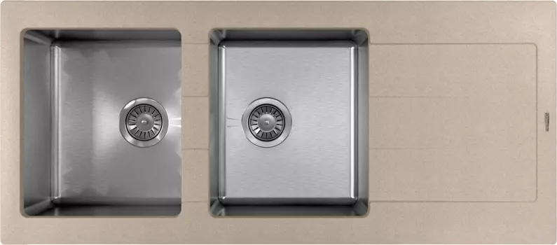 Мойка кухонная Florentina Комби 1160 песочная 21.415.E1160.107