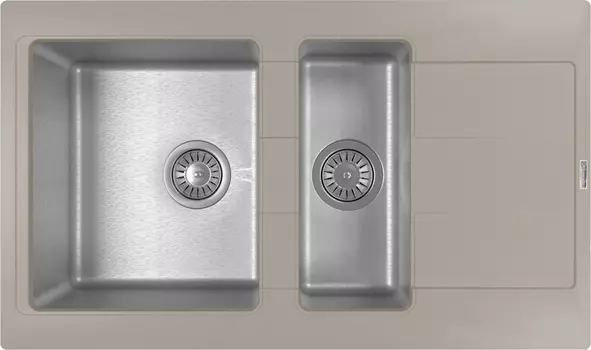 Мойка кухонная Florentina Комби 860K грей 21.410.D0860.305