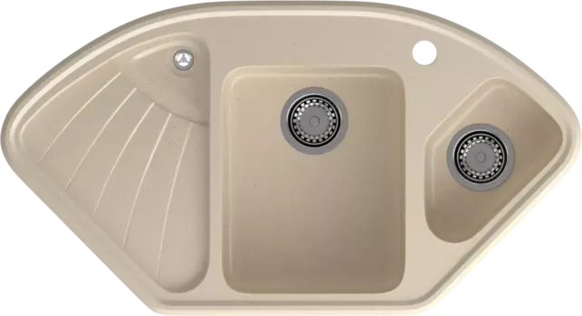 Мойка кухонная GranFest Corner C-1040E кашемир