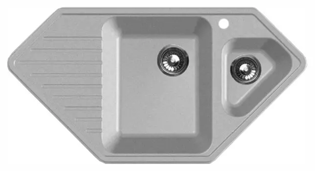 Мойка кухонная GranFest Corner C-950 E серая GF-C950E-310