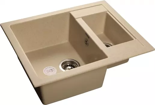 Мойка кухонная GranFest Quadro GF-Q610K бежевый Q-610 K беж