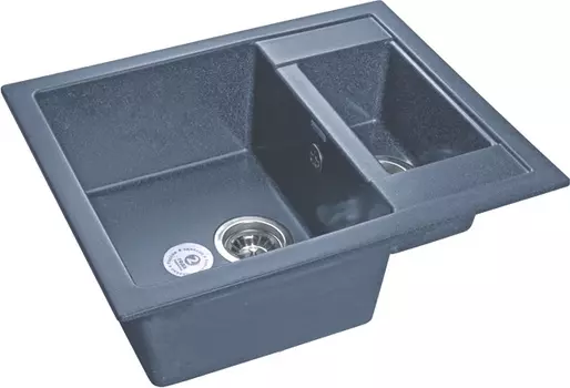 Мойка кухонная GranFest Quadro GF-Q610K графит Q-610 K граф
