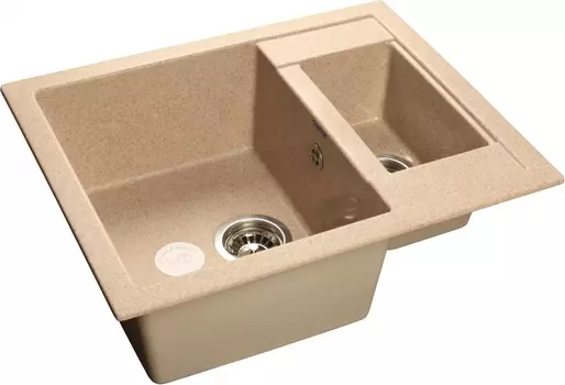 Мойка кухонная GranFest Quadro GF-Q610K песочный Q-610 K пес