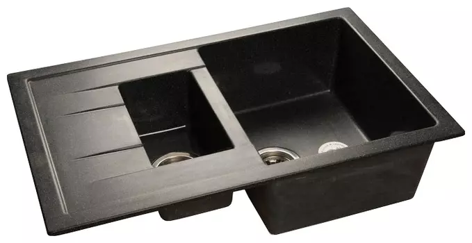 Мойка кухонная GranFest Quadro GF-Q775KL черный GF-Q775KL-308