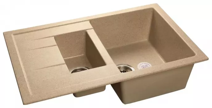 Мойка кухонная GranFest Quadro GF-Q775KL песочный GF-Q775KL-302
