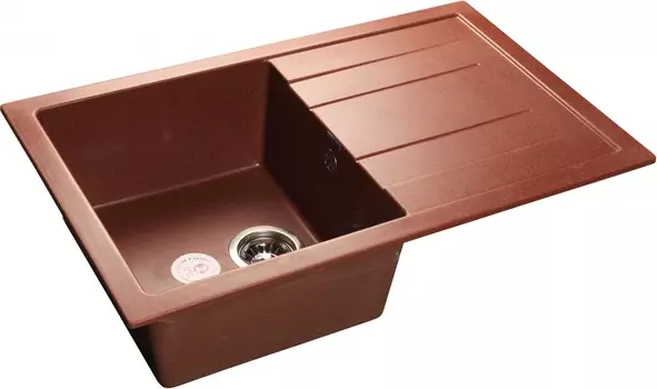 Мойка кухонная GranFest Quadro GF-Q780L красный марс Q-780 L кр.м