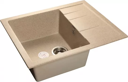 Мойка кухонная GranFest Quadro GR-Q650L песочный 449305