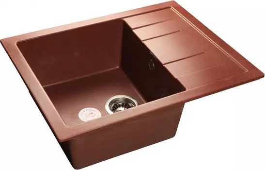 Мойка кухонная GranFest Quadro GR Q-650 L красный марс Q-650 L кр.м