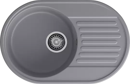 Мойка кухонная GranFest Quarz 18 темно-серая 18 темно-серый