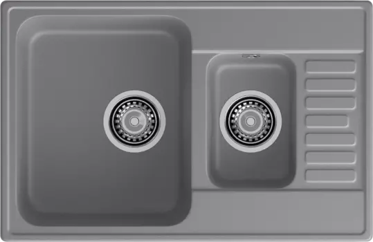 Мойка кухонная GranFest Quarz 21К темно-серая 21К темно-серый