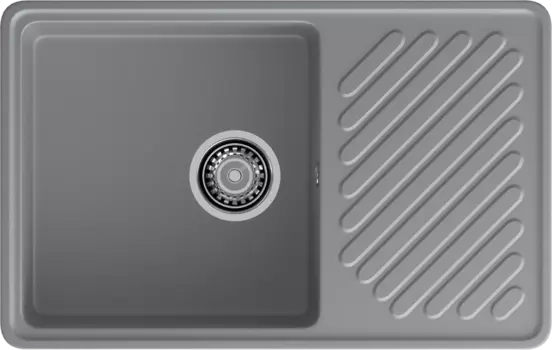 Мойка кухонная GranFest Quarz 52 темно-серая 52 темно-серый
