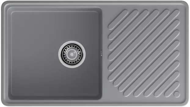 Мойка кухонная GranFest Quarz 53 темно-серая 53 темно-серый