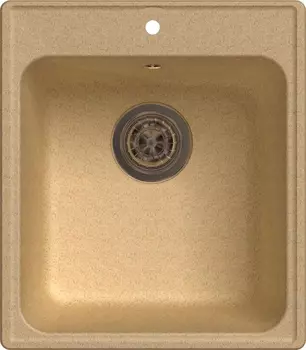 Мойка кухонная GranFest Quarz Z17 бежевый 444921