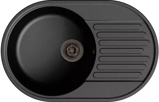 Мойка кухонная GranFest Quarz Z18 черный 444908