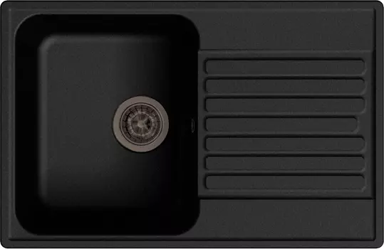 Мойка кухонная GranFest Quarz Z78 черный 444920