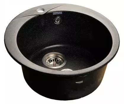 Мойка кухонная GranFest Rondo GF-R480 черный GF-R480-308