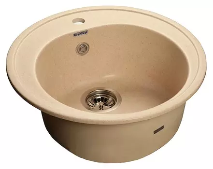 Мойка кухонная GranFest Rondo GF-R510 бежевый GF-R510-328