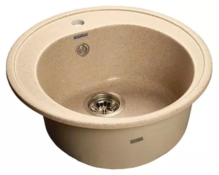 Мойка кухонная GranFest Rondo GF-R510 песочный GF-R510-302