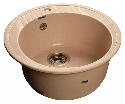 Мойка кухонная GranFest Rondo GF-R520 бежевый GF-R520-328