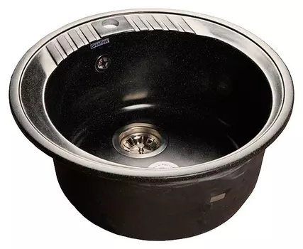 Мойка кухонная GranFest Rondo GF-R520 черный GF-R520-308