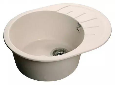 Мойка кухонная GranFest Rondo GF-R580L белый GF-R580L-331