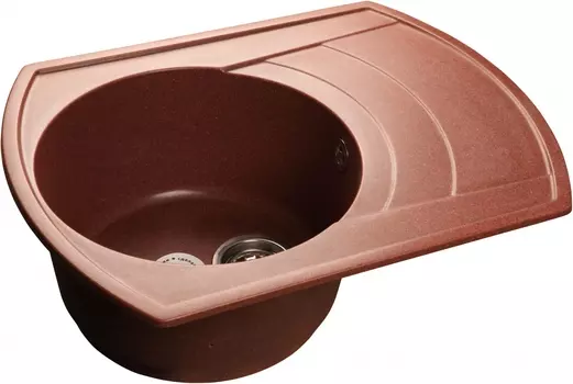Мойка кухонная GranFest Rondo GF-R650 L красный марс R-650 L кр.м