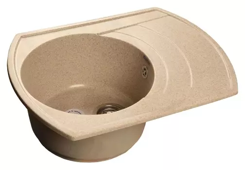 Мойка кухонная GranFest Rondo GF-R650L песочный GF-R650L-302