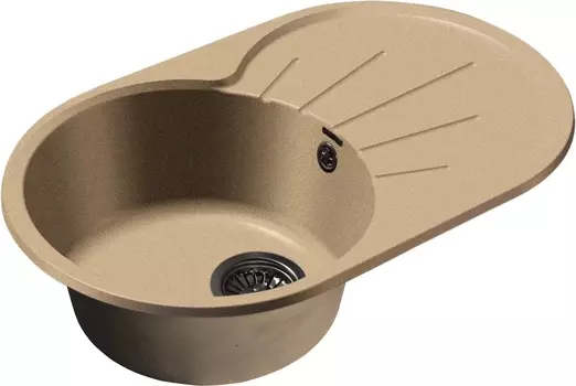 Мойка кухонная GranFest Rondo GF-R750 L песок R-750 L пес
