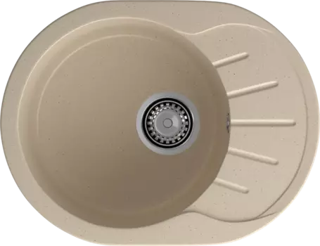 Мойка кухонная GranFest Rondo R-580L кашемир