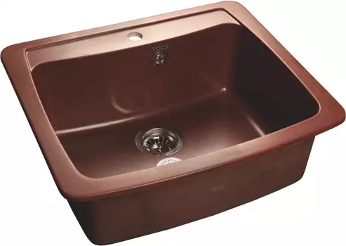 Мойка кухонная GranFest Standart GF-S605 красный марс S-605 кр.м