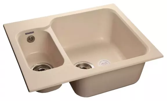 Мойка кухонная GranFest Standart GF-S615K белый GF-S615K-331