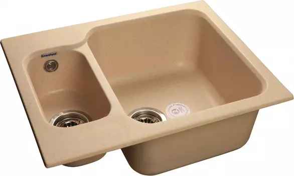 Мойка кухонная GranFest Standart GF-S615K бежевый S-615 K беж