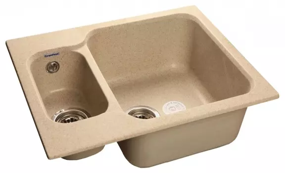 Мойка кухонная GranFest Standart GF-S615K песочный GF-S615K-302