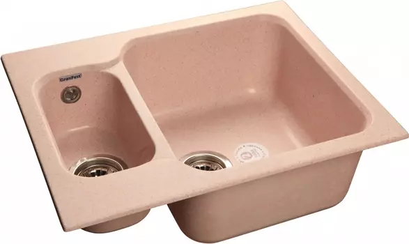 Мойка кухонная GranFest Standart GF-S615K светло-розовый S-615 K св-роз