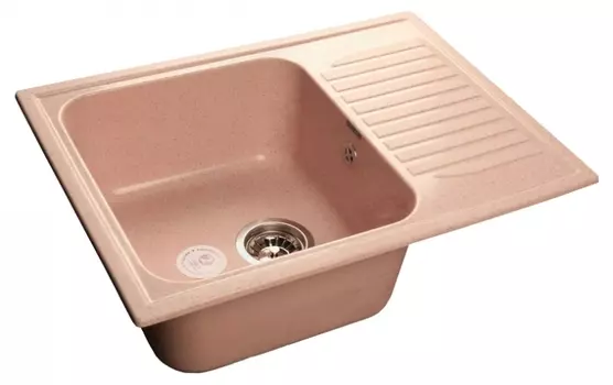 Мойка кухонная GranFest Standart GF-S645L светло-розовый GF-S645L-311