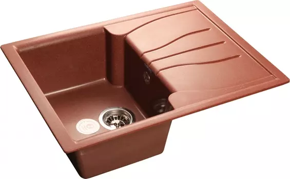 Мойка кухонная GranFest Standart GF-S680 L красный марс S-680 L кр.м