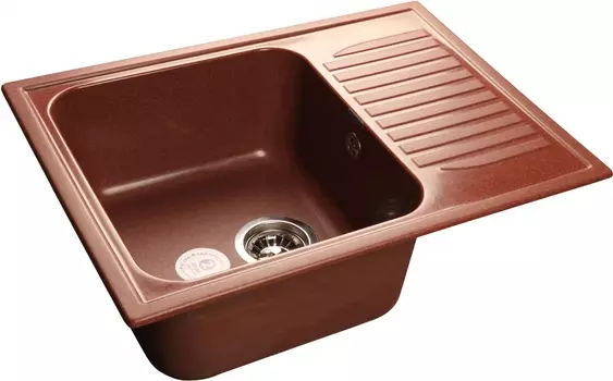 Мойка кухонная GranFest Standart S-645 L красный марс S-645 L кр.м