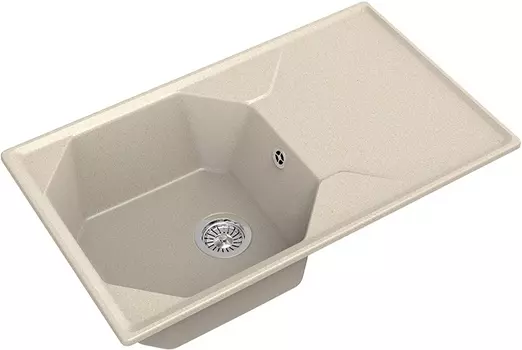 Мойка кухонная GranFest Unique U-840L бежевая U-840 L беж