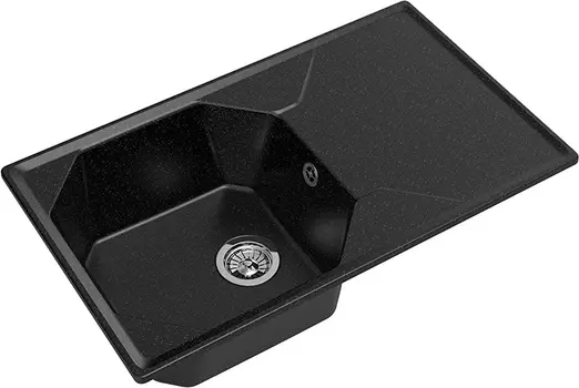 Мойка кухонная GranFest Unique U-840L черная U-840 L чер