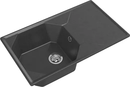 Мойка кухонная GranFest Unique U-840L графит U-840 L граф