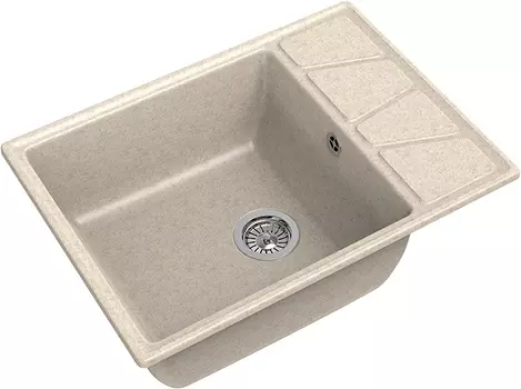 Мойка кухонная GranFest Vertex GF-V-680L бежевая V-680 L беж