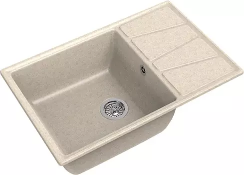 Мойка кухонная GranFest Vertex GF-V-780L бежевая V-780 L беж
