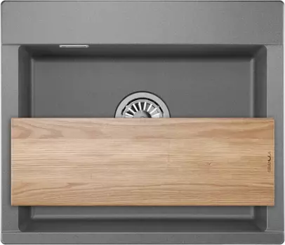 Мойка кухонная Granula Estetica ES-5804 графит 5804, ГРАФИТ