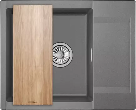 Мойка кухонная Granula Estetica ES-6202 графит 6202, ГРАФИТ